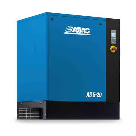 ABAC 15 HP Base Mount 208-230- 460 Volt Three Phase Rotary Screw 175 PSI Air Compressor AS-15753BM